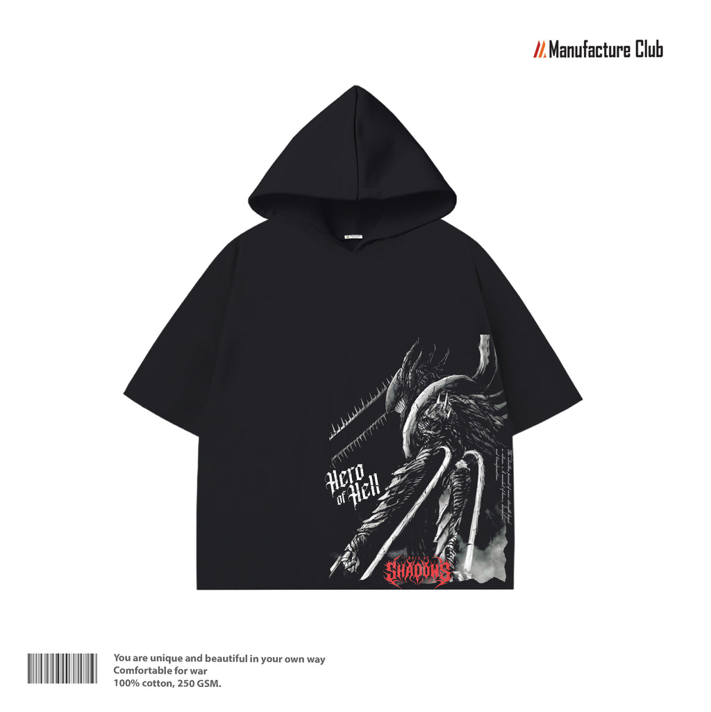 HALF HOODIE / HERO OF HELL