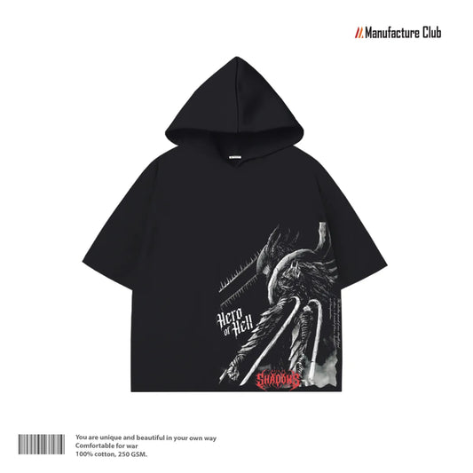 HALF HOODIE / HERO OF HELL