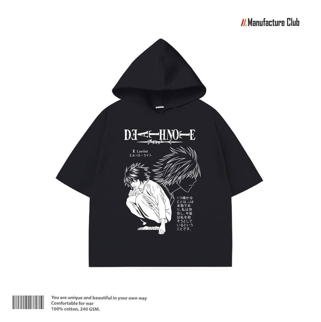 HALF HOODIE / DEATH NOTE L LAWLIET