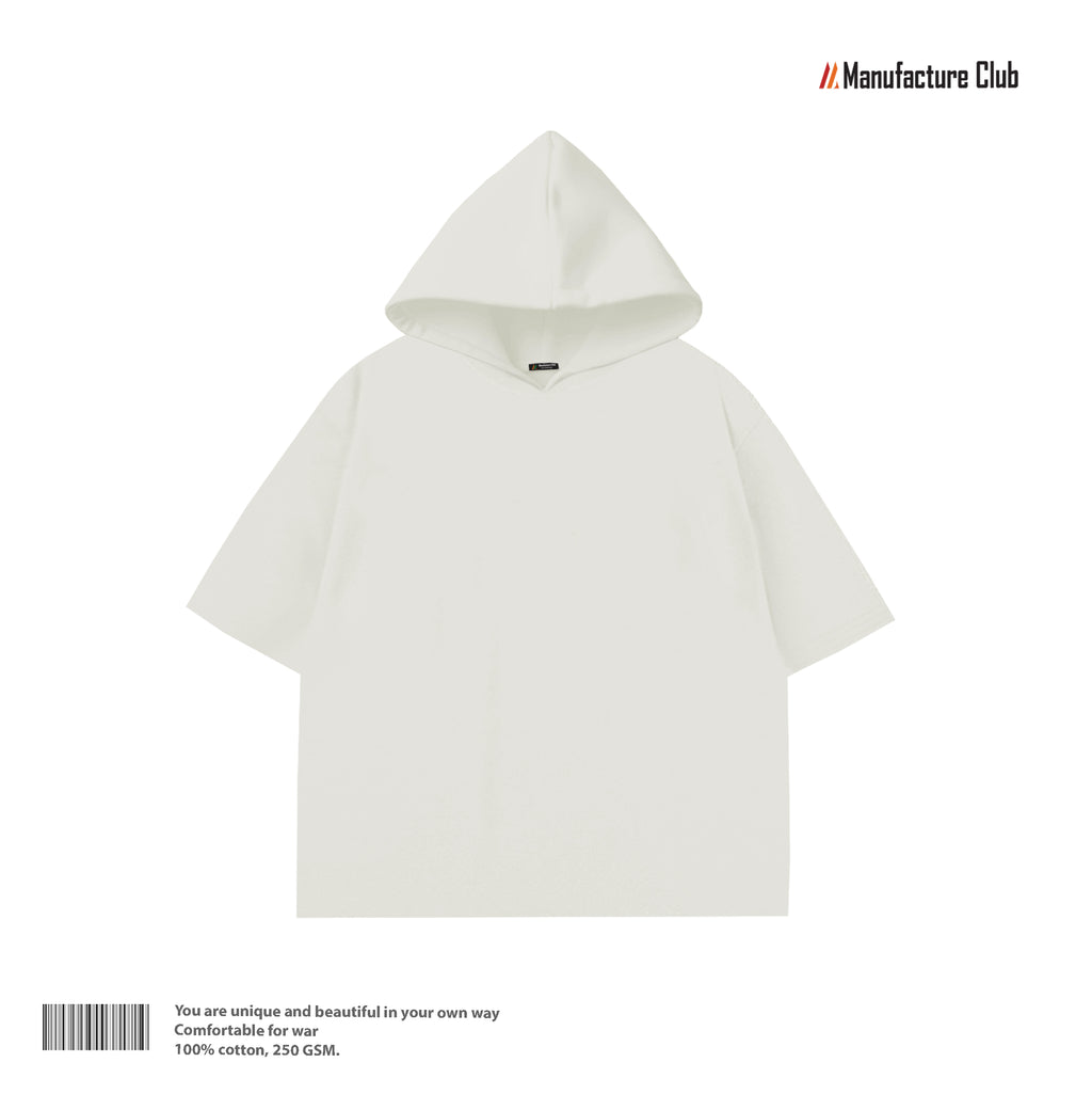 HALF HOODIE / ESSENTIAL WHITE
