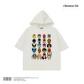 HALF HOODIE /  MARVEL VINTAGE COMIC HEROES GRID