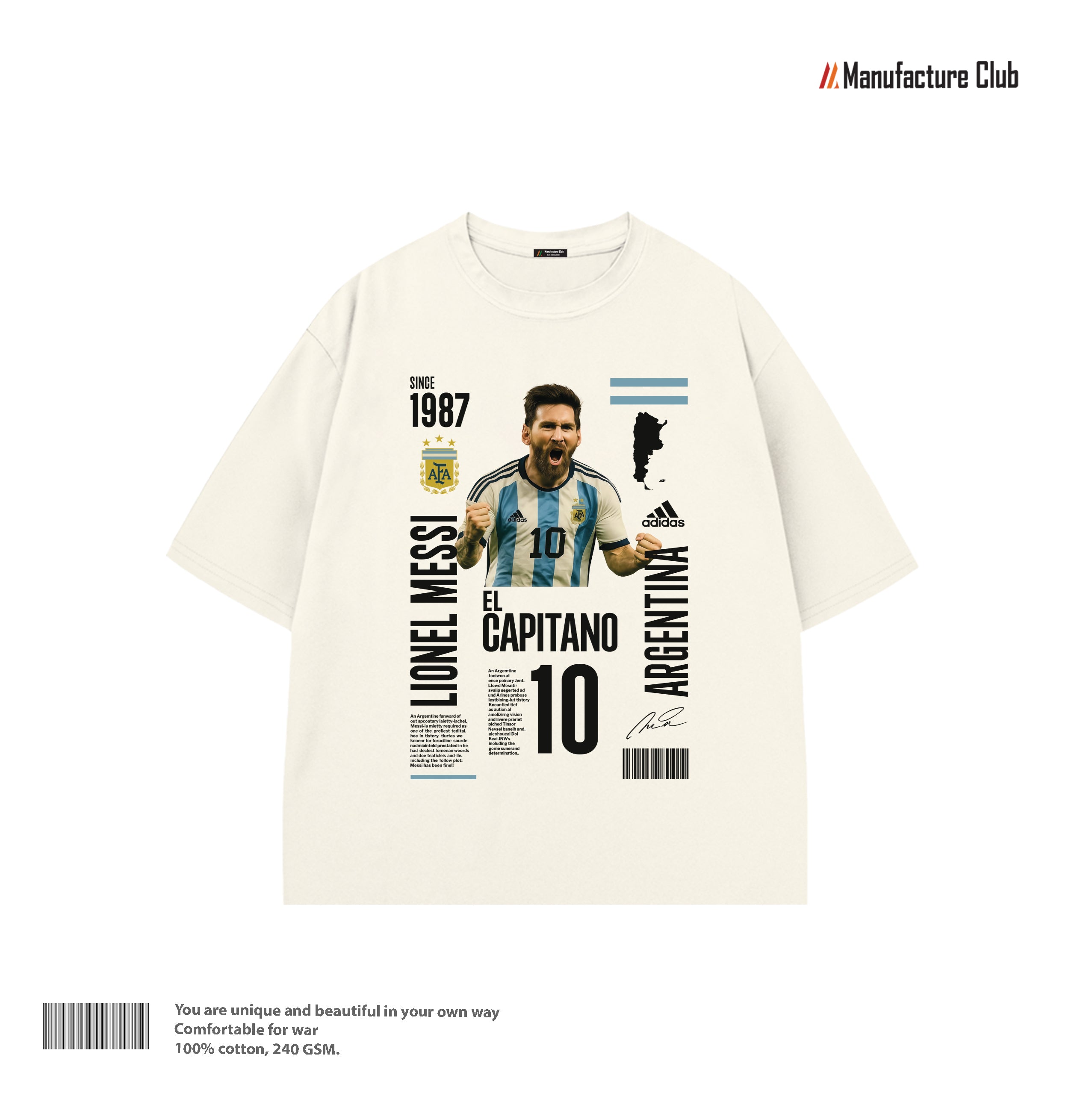 T-SHIRT / MESSI EL CAPITANO POSTER
