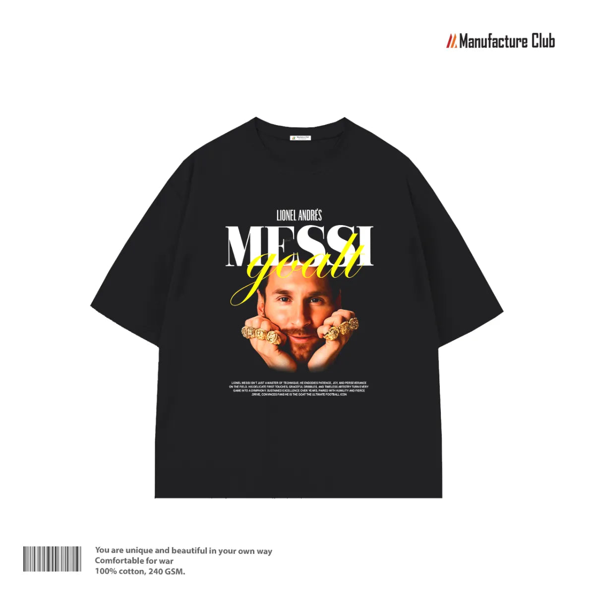 T-SHIRT / MESSI 8 RINGS GOAT