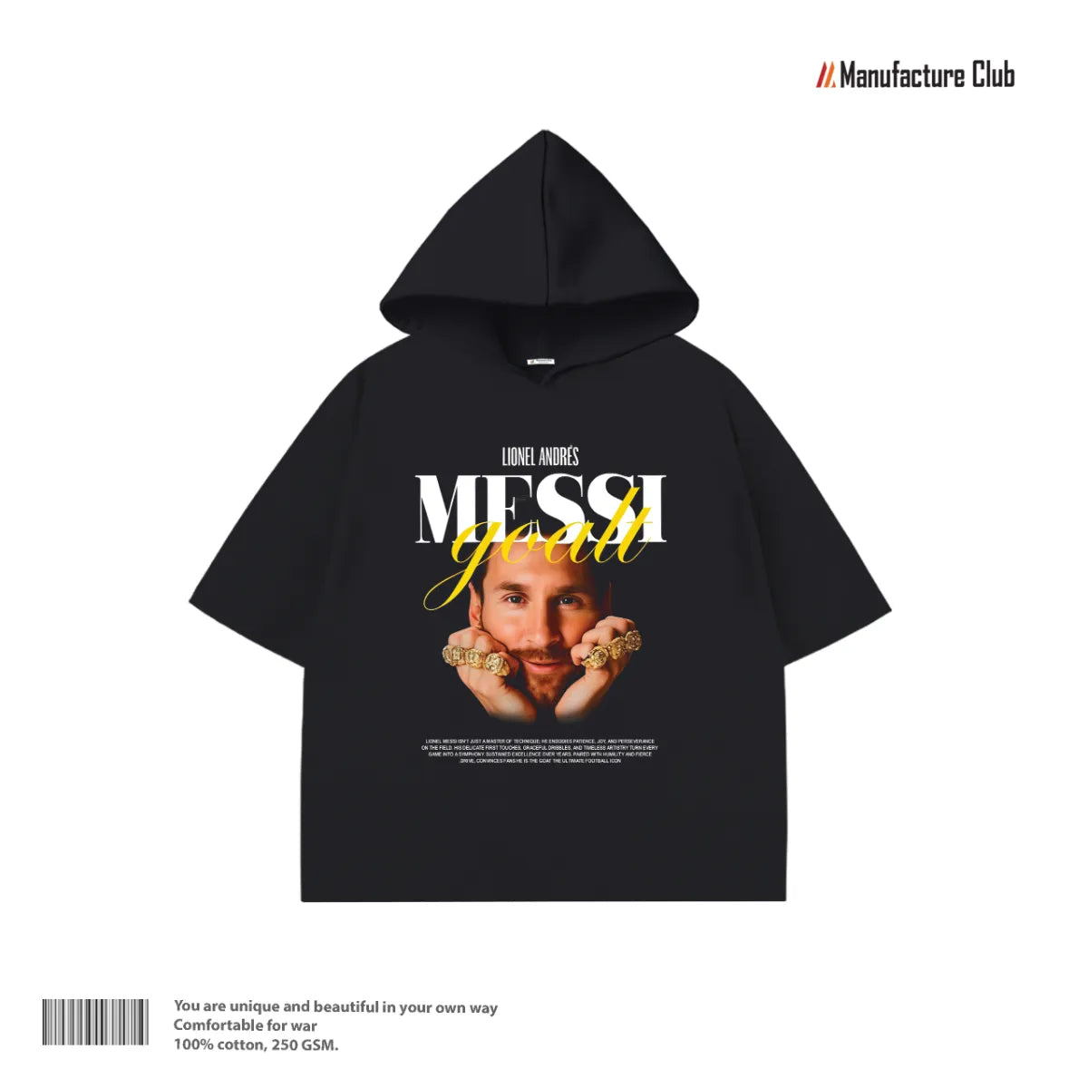 HALF HOODIE / MESSI 8 RINGS GOAT