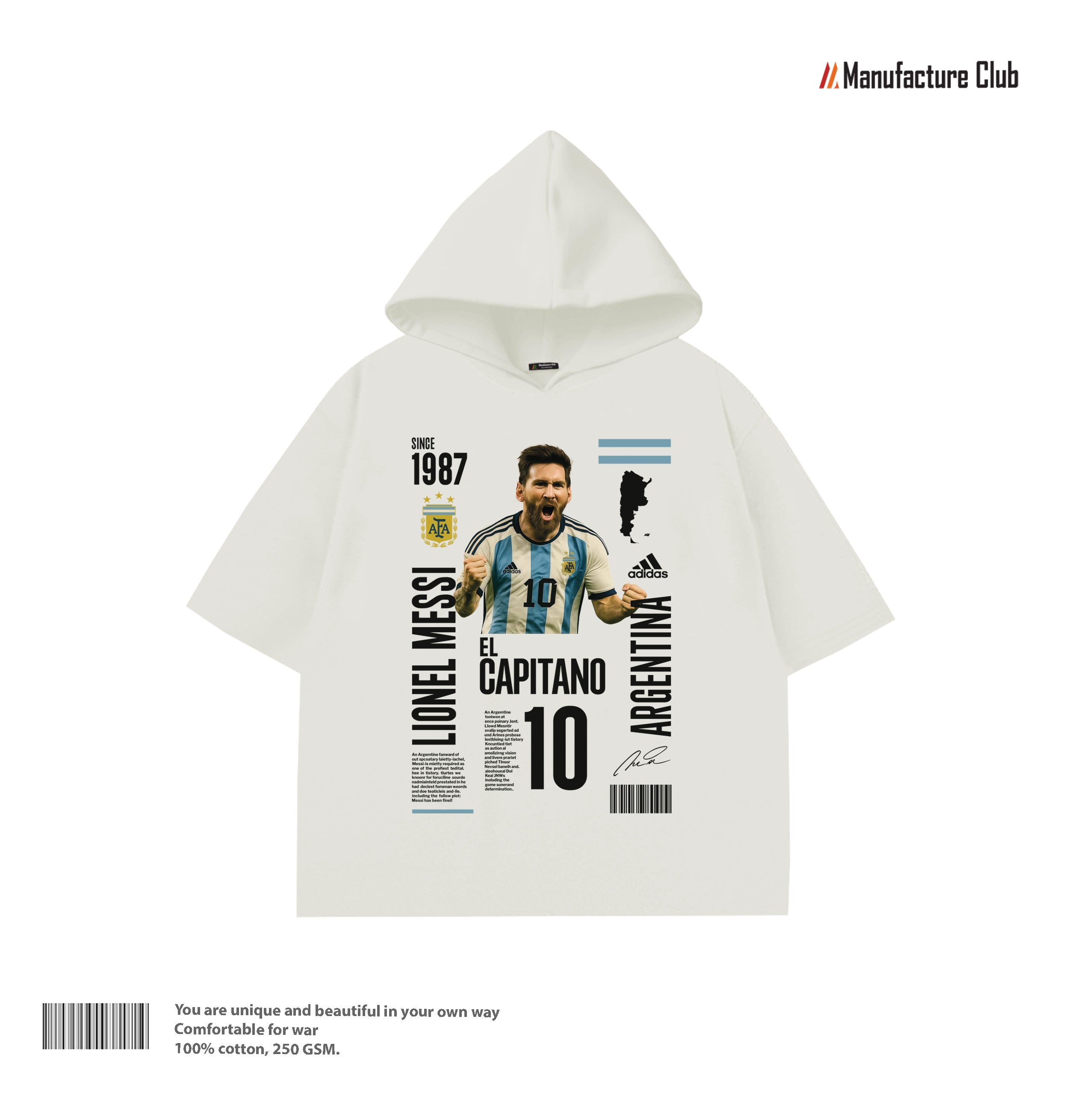 HALF HOODIE / MESSI EL CAPITANO POSTER