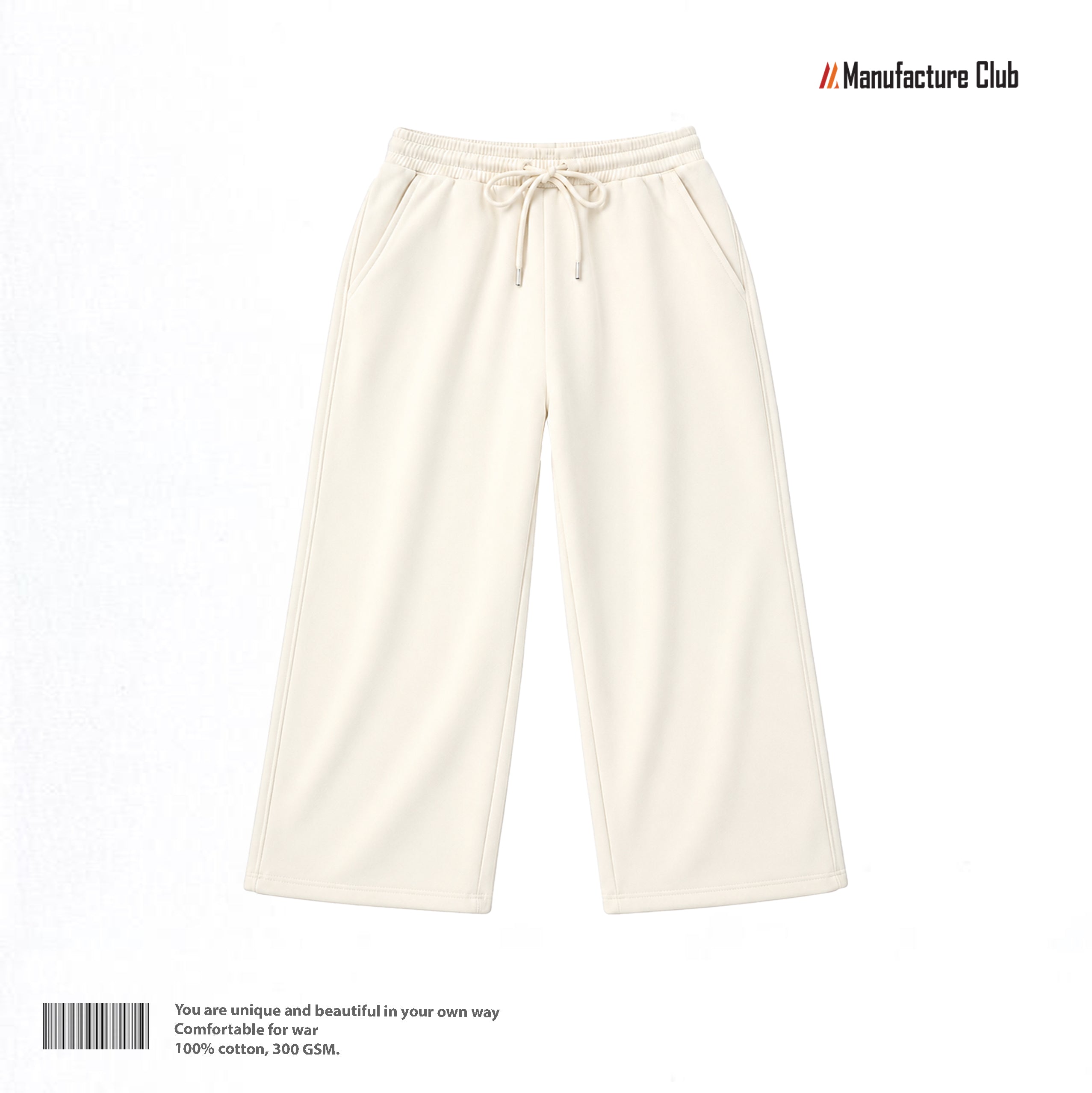 SWEATPANTS / ESSENTIAL WHITE