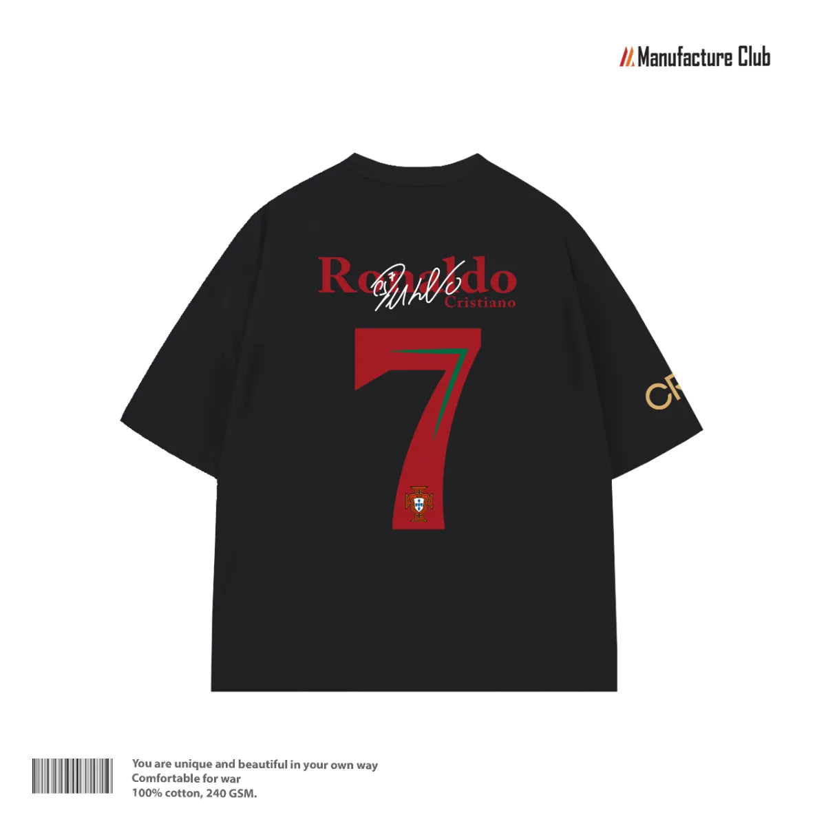 T-SHIRT / RONALDO 7 HERITAGE TYPOGRAPHY