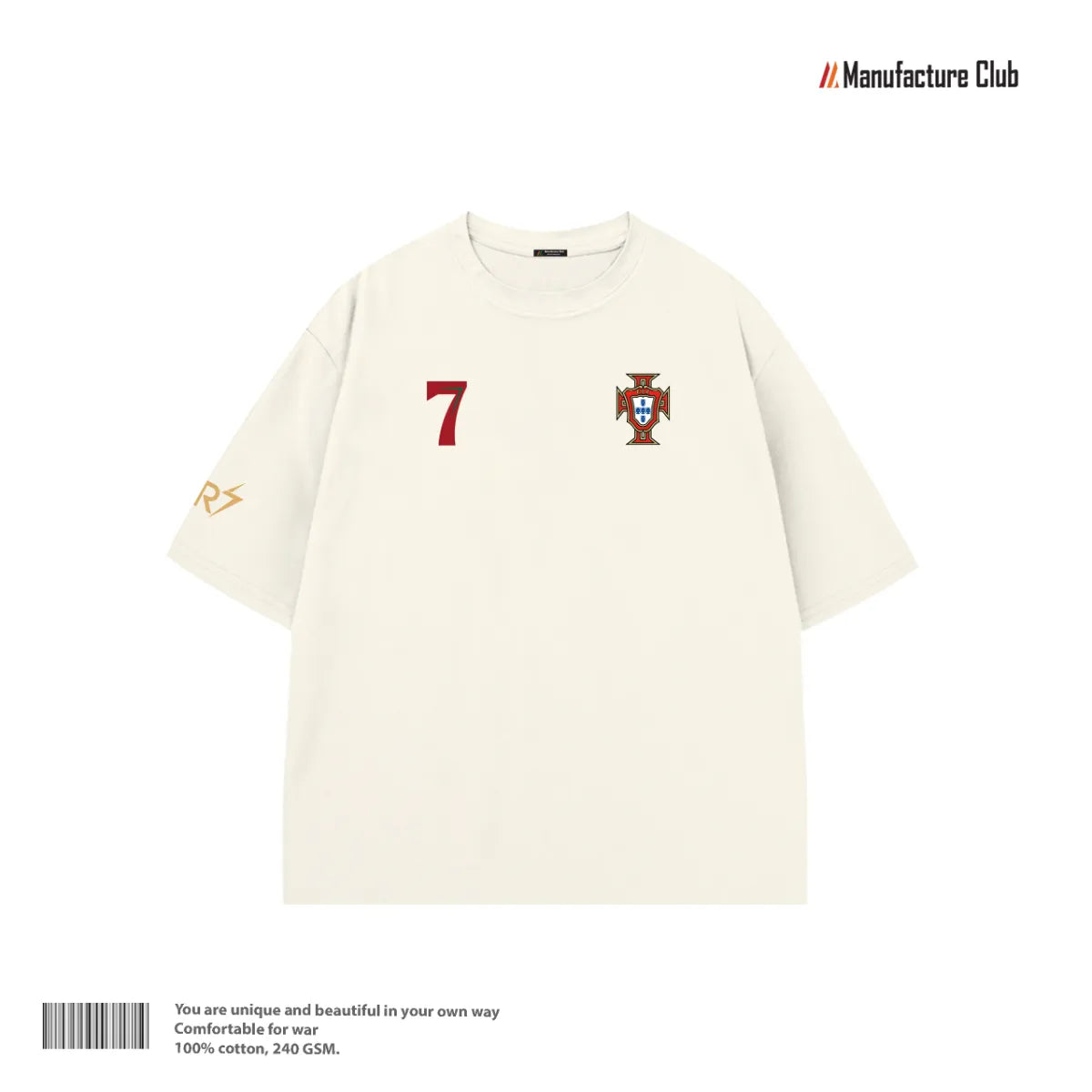 T-SHIRT / RONALDO 7 HERITAGE TYPOGRAPHY