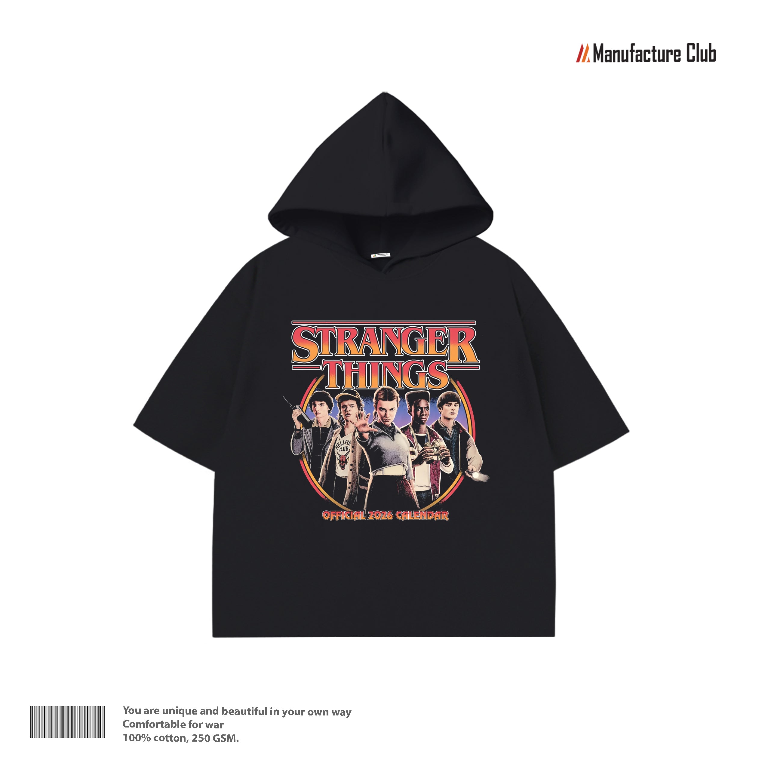 HALF HOODIE / VINTAGE CALENDAR GANG