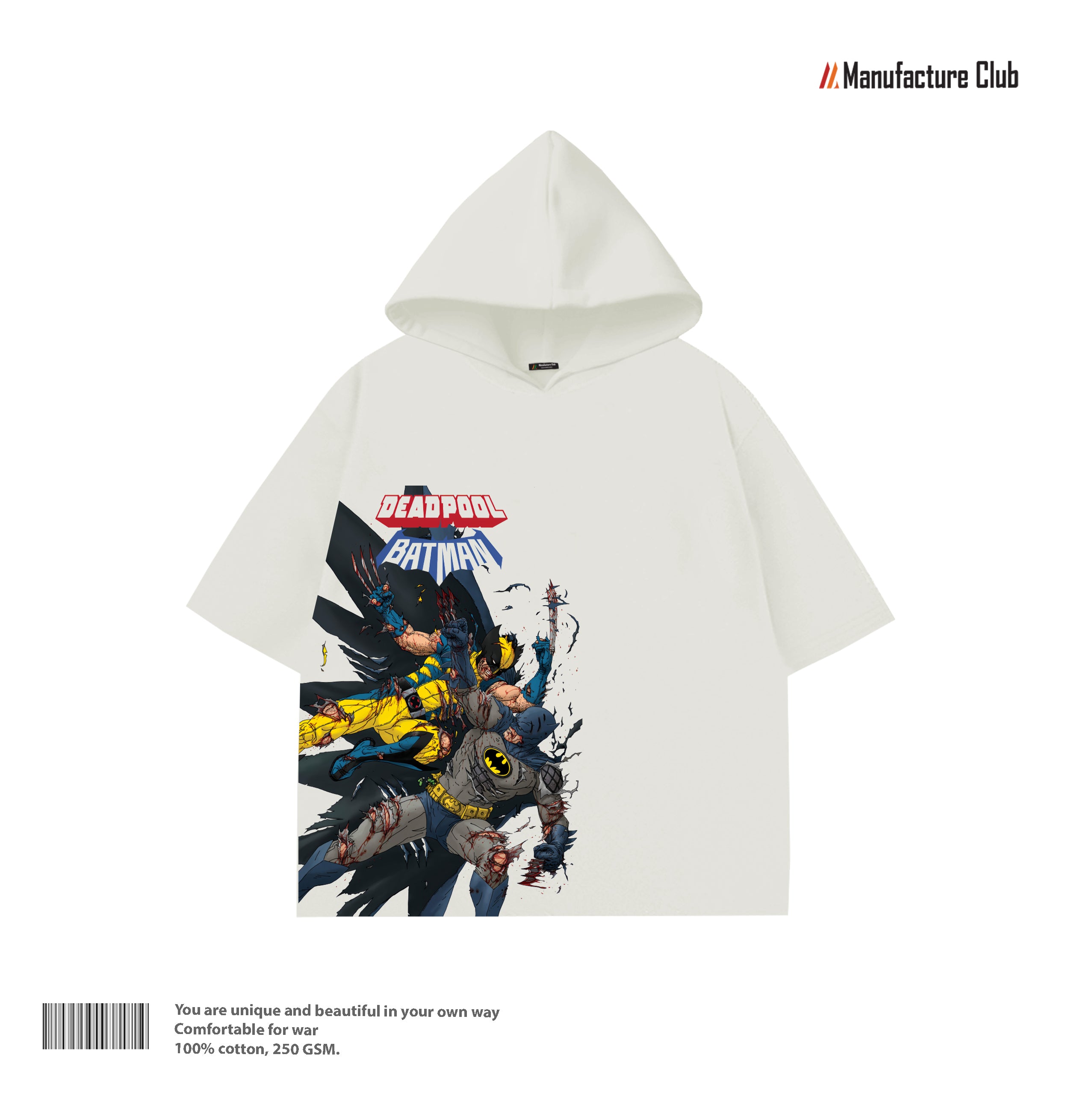 HALF HOODIE / WOLVERINE VS BATMAN