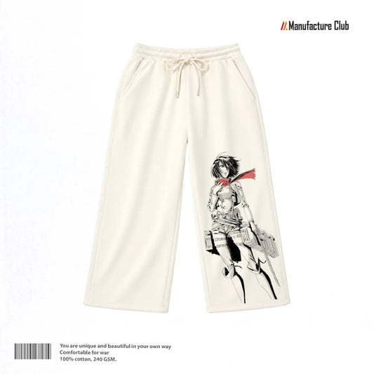 SWEATPANTS / ATTACK ON TITAN MIKASA RED SCARF