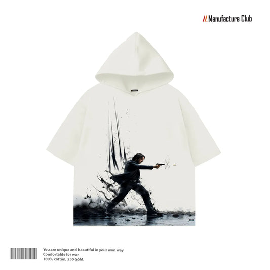 HALF HOODIE / JOHN WICK BABA YAGA GUNFU
