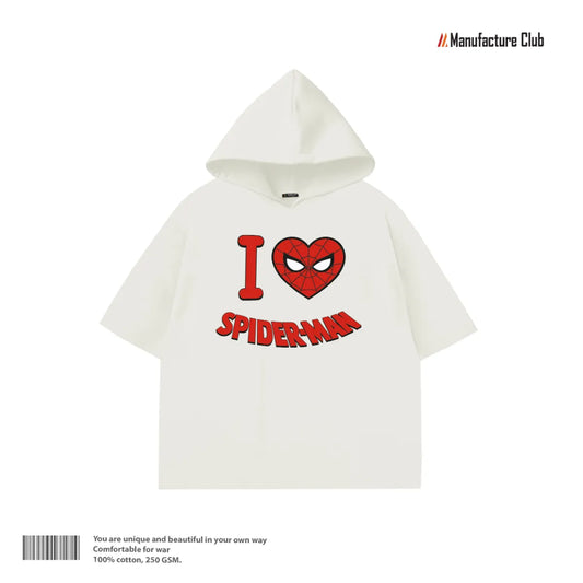 HALF HOODIE / I LOVE SPIDER-MAN