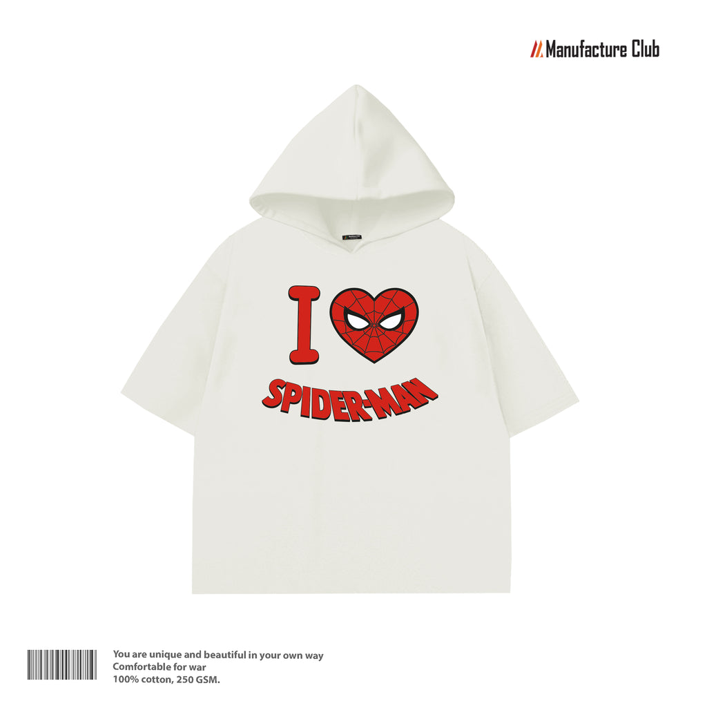 HALF HOODIE / I LOVE SPIDER-MAN
