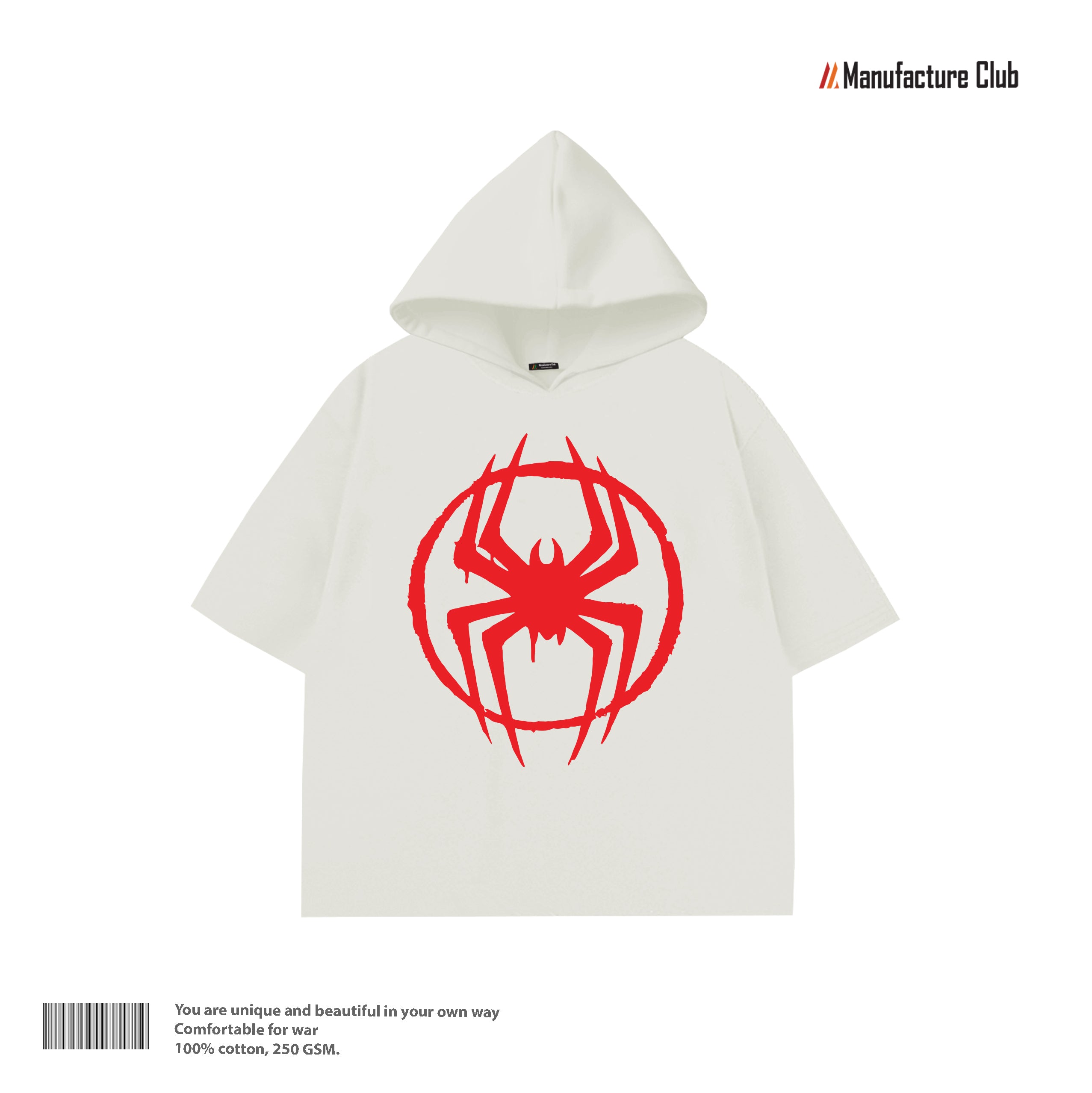 HALF HOODIE / MILES MORALES SPRAY EMBLEM