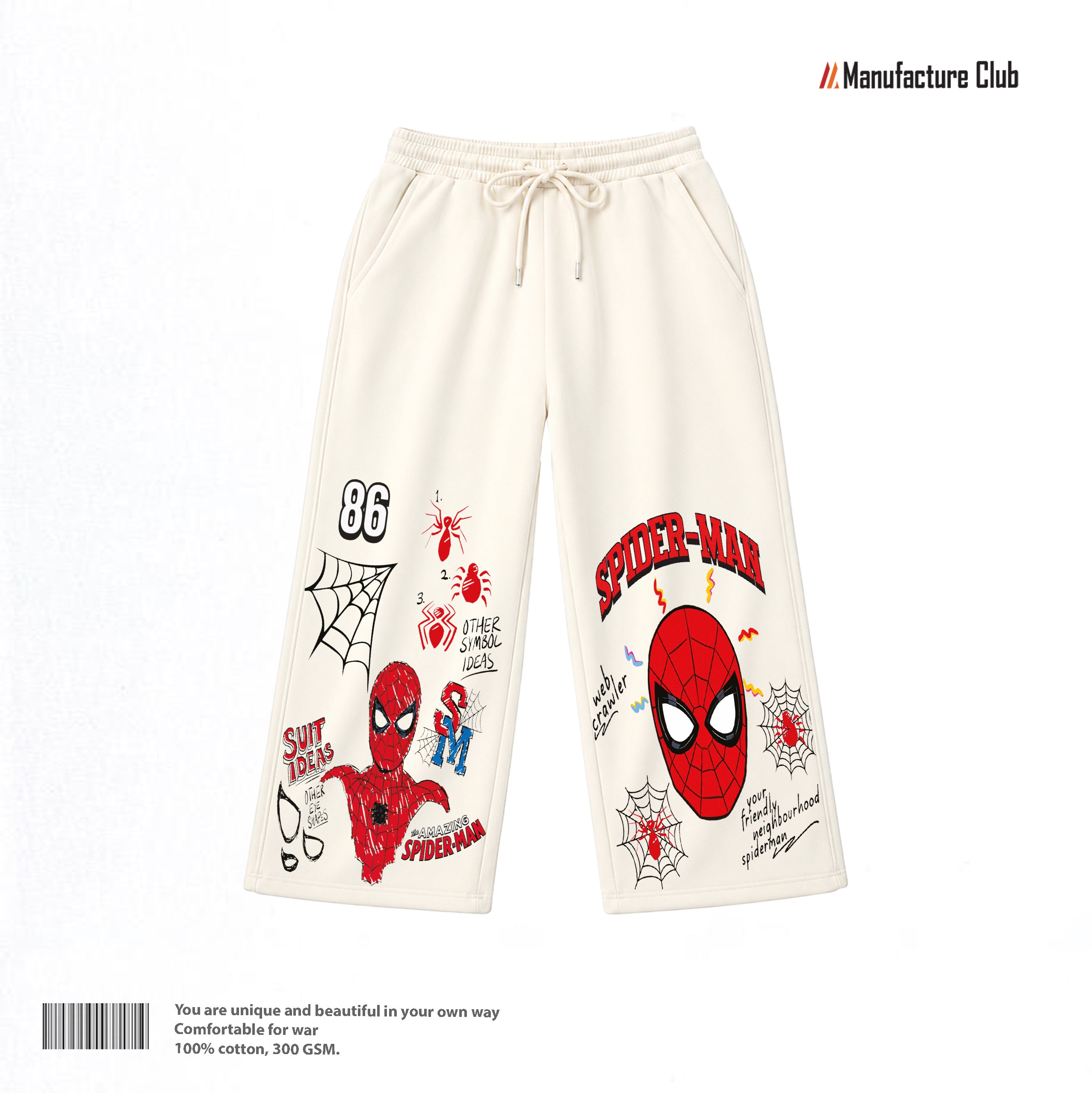SWEATPANTS / SPIDER-MAN DOODLE SKETCH