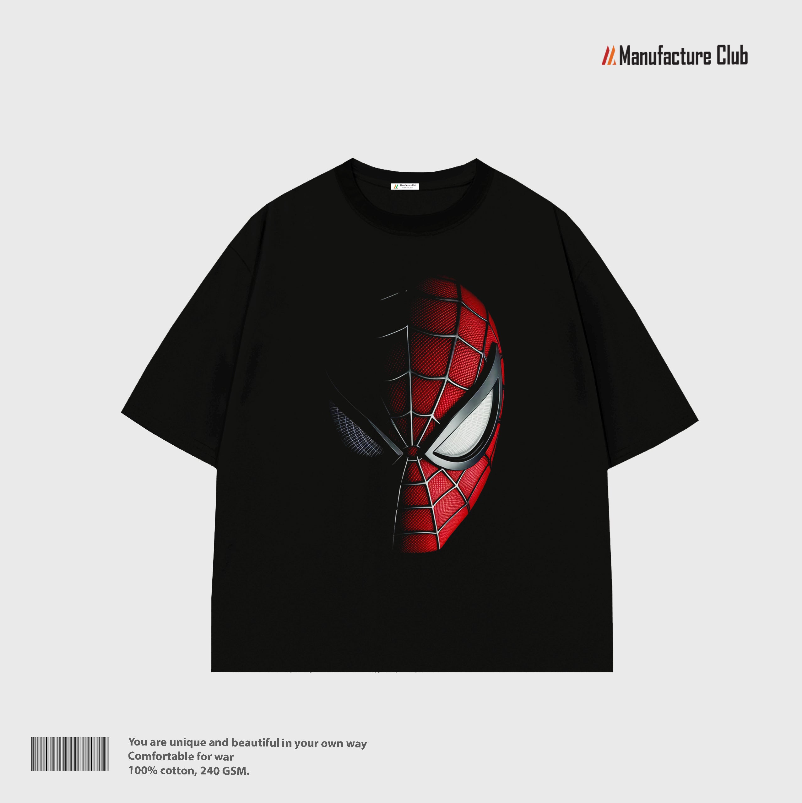 T-SHIRT / SPIDER-MAN HALF MASK SHADOW