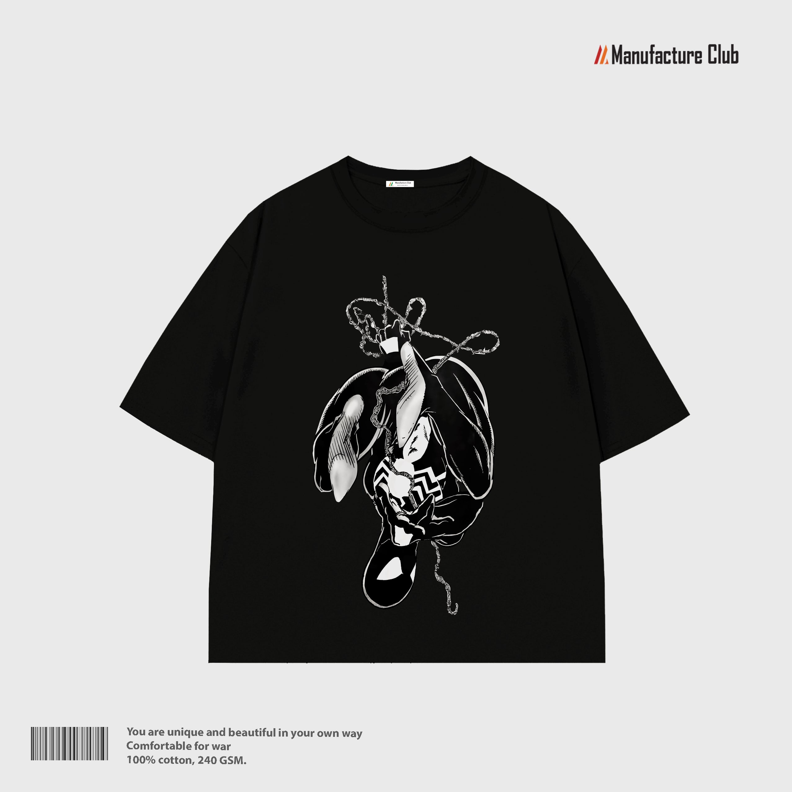 T-SHIRT / SYMBIOTE SPIDER-MAN UPSIDE DOWN