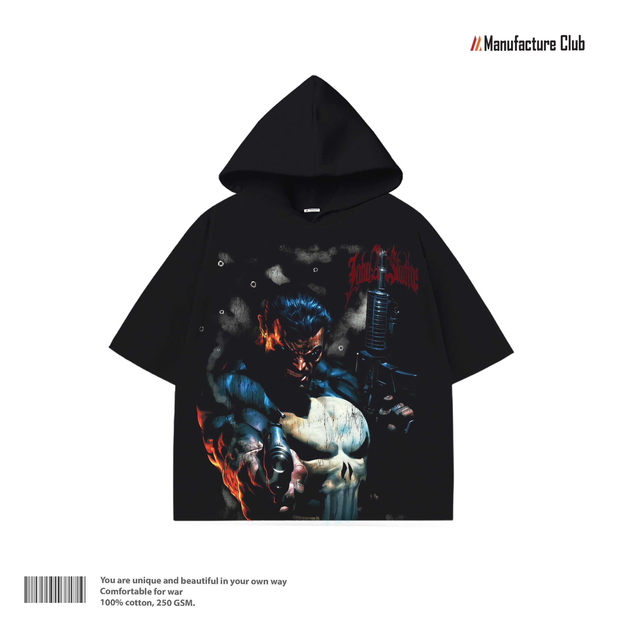HALF HOODIE / MARVEL: THE PUNISHER SKULL