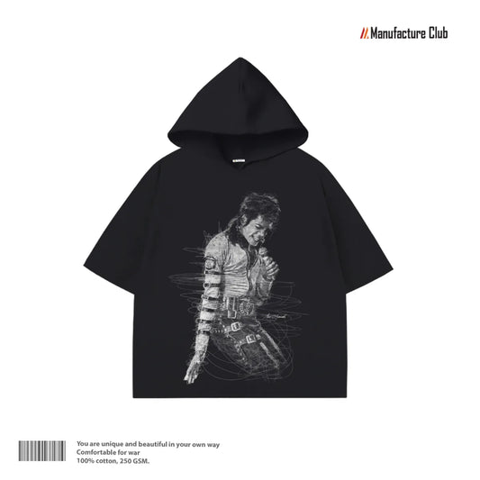 HALF HOODIE / MICHAEL JACKSON BAD ERA SKETCH