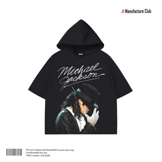 HALF HOODIE / MICHAEL JACKSON FEDORA & GLOVE