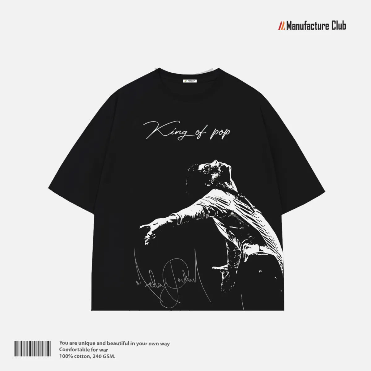 T-SHIRT / MICHAEL JACKSON KING OF POP SIGNATURE