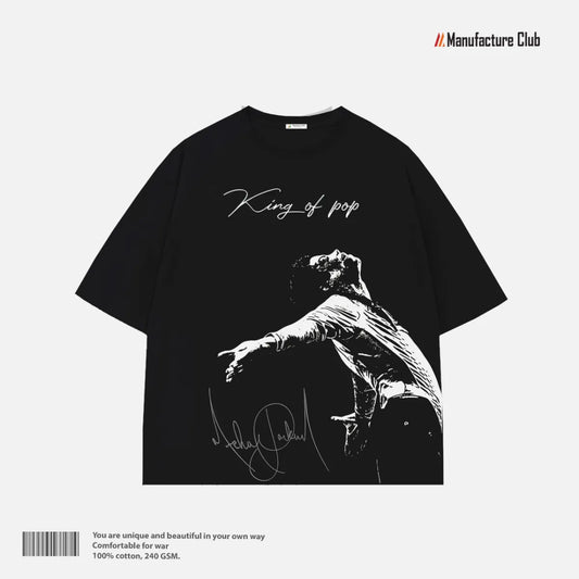 T-SHIRT / MICHAEL JACKSON KING OF POP SIGNATURE