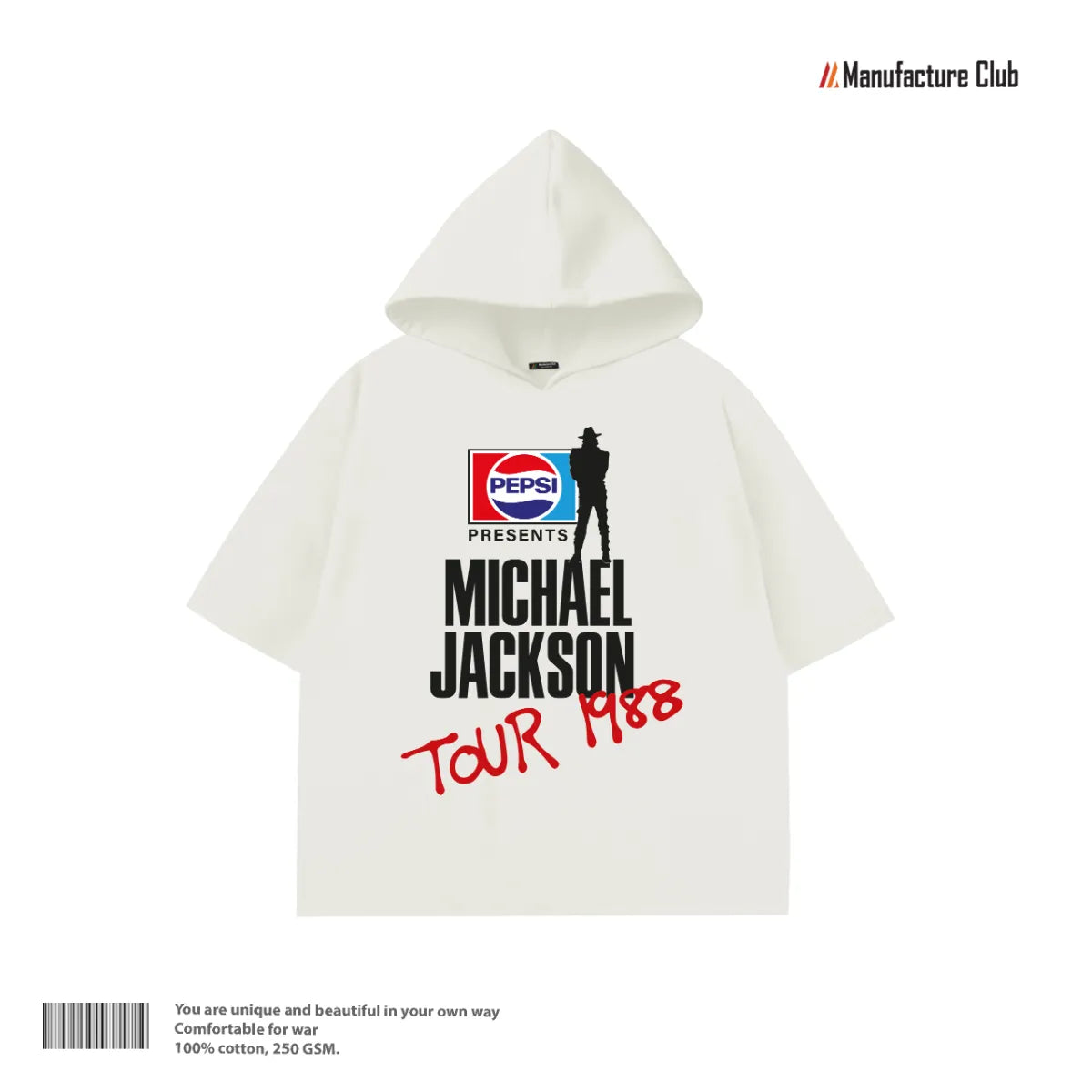 HALF HOODIE / MICHAEL JACKSON PEPSI TOUR 1988
